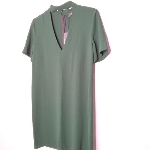 Zara emerald green choker dress size XS - Picture 4 of 11